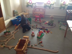 Stor koncentration när järnvägsbygget tar form...