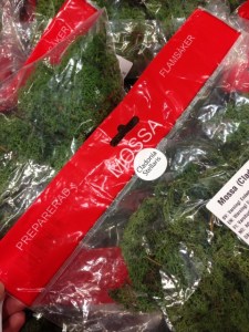 Preparerad, flamsäker "mossa" - fel på så många sätt!