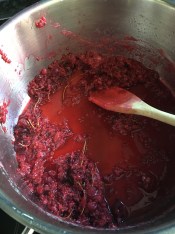 Koka upp bären och låt småkoka i en kvart